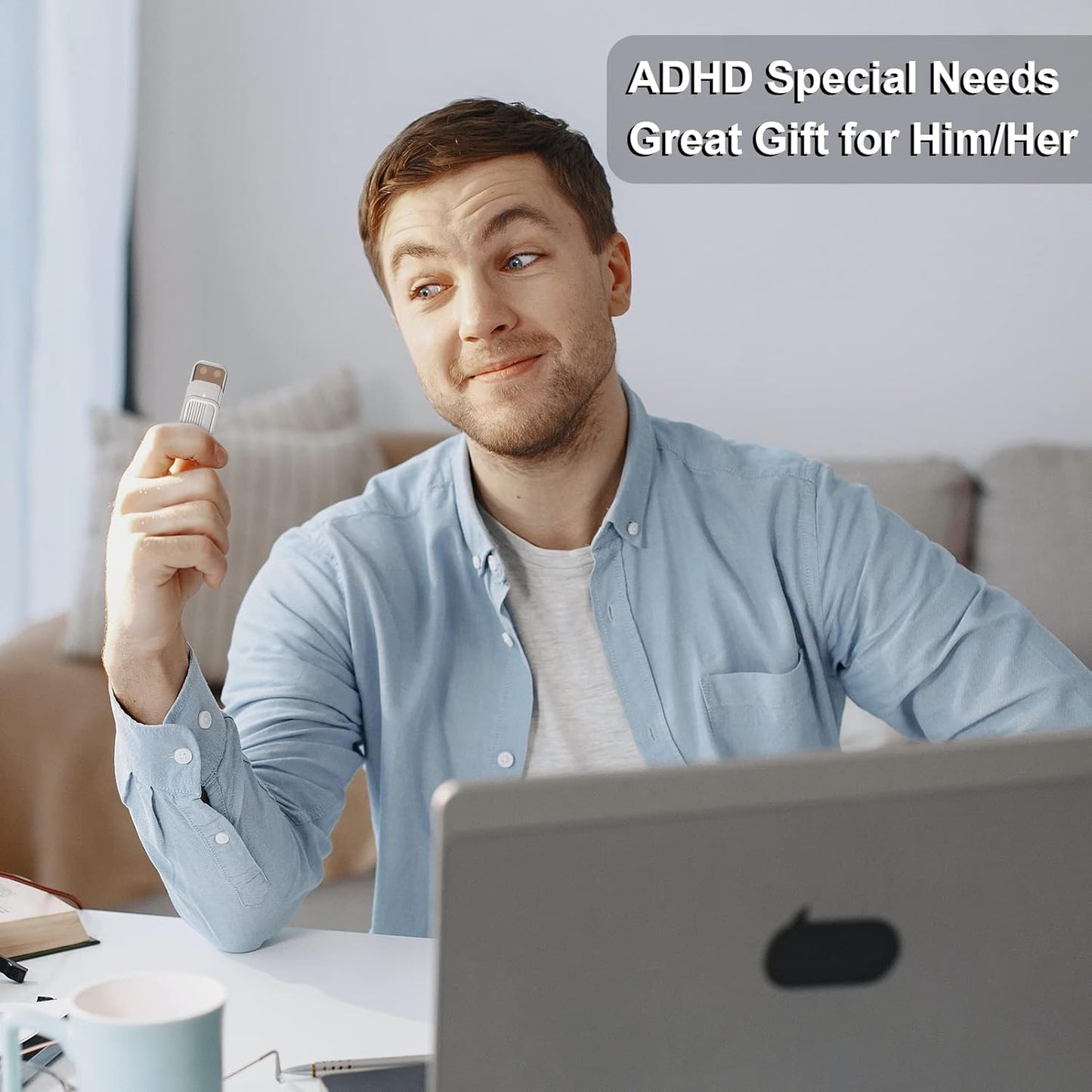 Magnetic Fidget Slider,Office Desk Adult Fidget Toys,Metal Push Card Stress Relief Toy,Magnetic Fidget Toy for Autism ADHD Special Needs