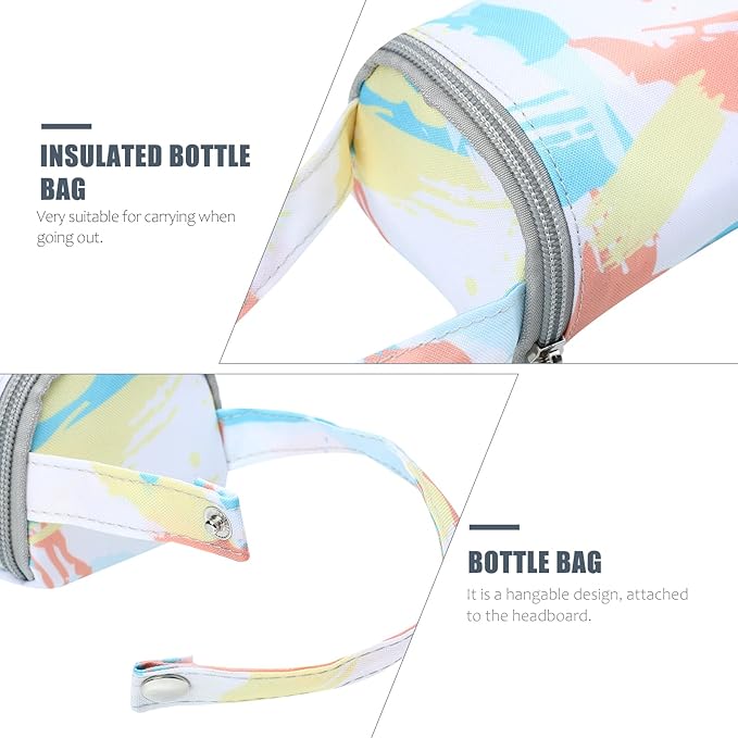 Kisangel Insulated Baby Bottle Pouch Bottle Thermal Bag Breastmilk Carrier Bag Water Strap Insulated Cooler s for Baby Tote