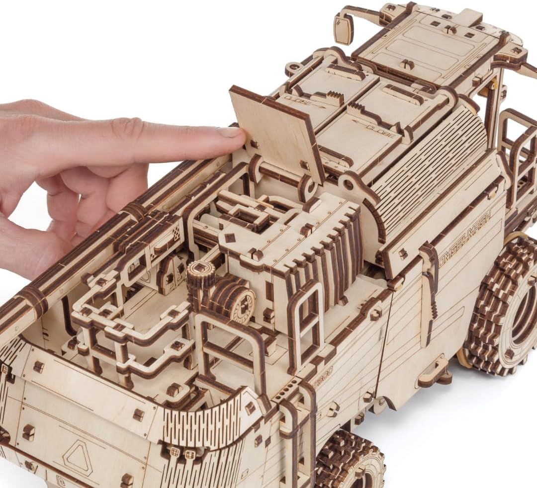 EWA Eco Wood Art Mechanical Model Grain Harvesting Combine GH800-864 pcs – Intricate Wooden Craft Kit - Sustainable DIY Assembly Kit for Adults and Teens