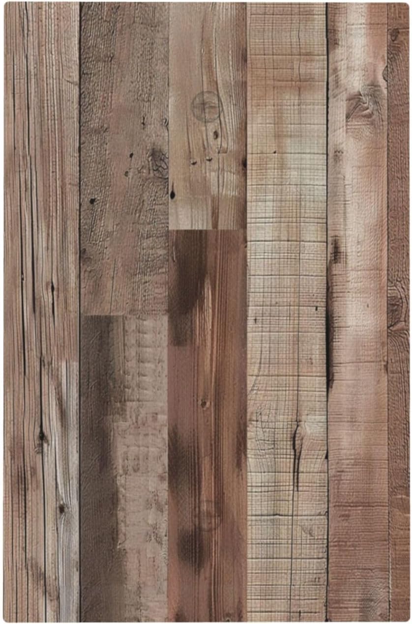 Decorative Switch Covers Plate Retro Wood Plank Vintaga Wooden Board 1 Gang No Device Single Blank Outlet Covers Wall Plate Cover Light Switch Plate Electrical Faceplate for Home Decor