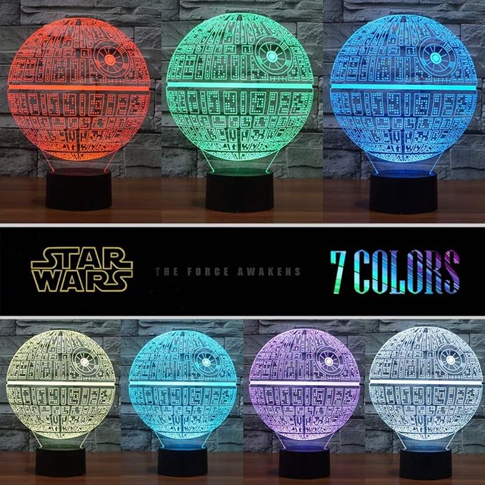 Manco 3 Pattern 16 Colors 3D Night Light Birthday Gifts for Fans