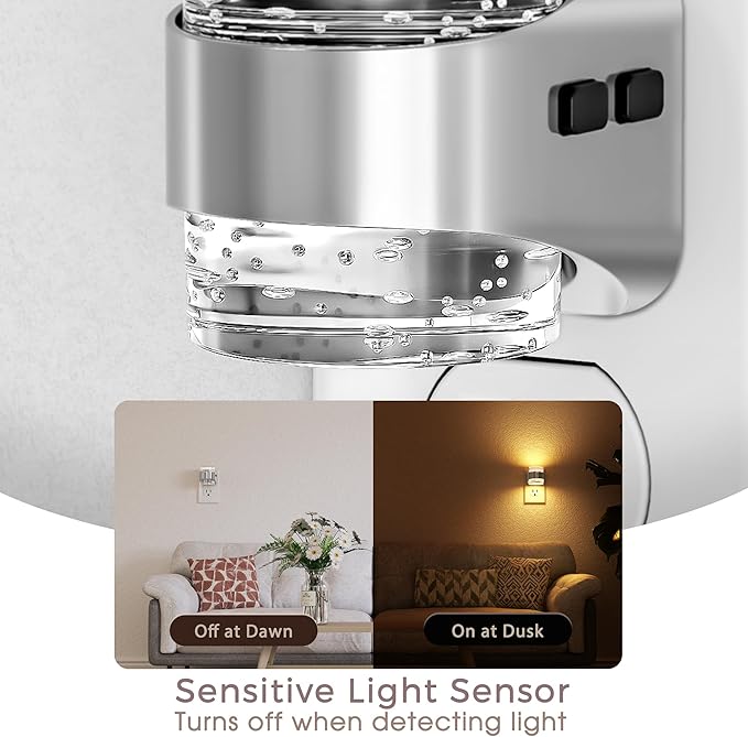 Briignite Night Light Plug into Wall, Dimmable Night Light with Bubble Design 3000K/4000K/5000K & 3 Brightness Levels for Baby Nursery Hallway Bathroom Kids Room, 3CCT