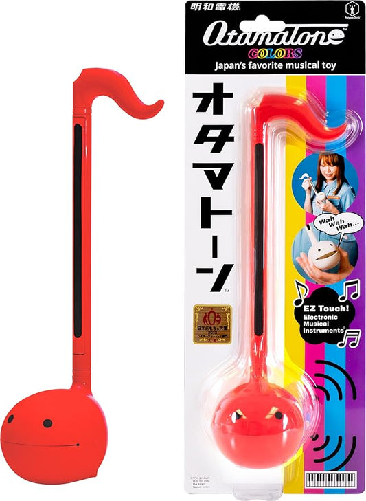 Otamatone Japanese Electronic Musical Instrument Portable Music Synthesizer from Japan by Maywa Denki Studio, Award Winning, Educational Fun Gift for Children, Teens & Adults - Red