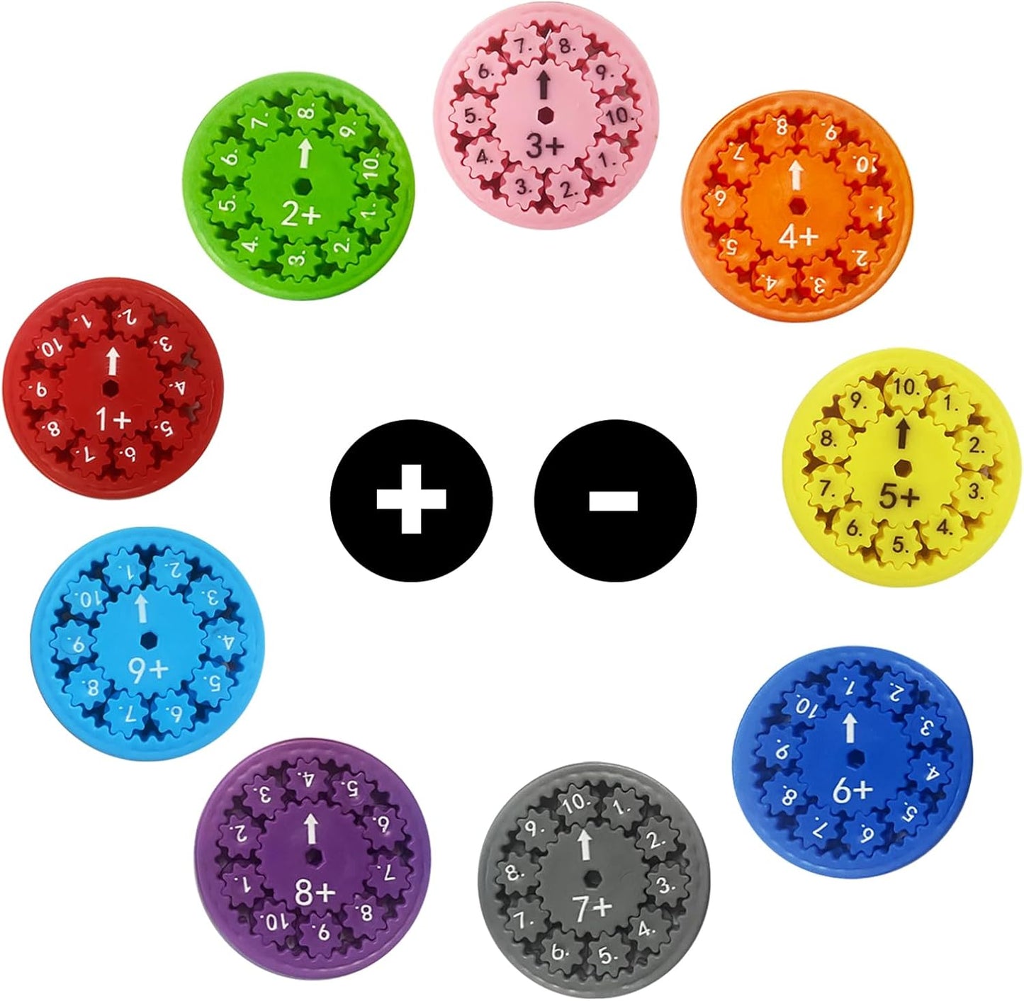 Math Fidget Spinners, Fun Math Toys - Helps Learn Math & Improve Memory, Multiplication Fidget Game for Classroom Homeschooling Counting Number