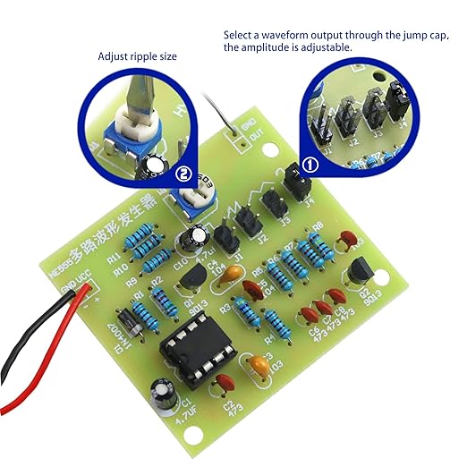Soldering Practice Kit DIY Multiplex Waveform Generator Plug-in Circuit Kit Learn Soldering Kit for Beginners