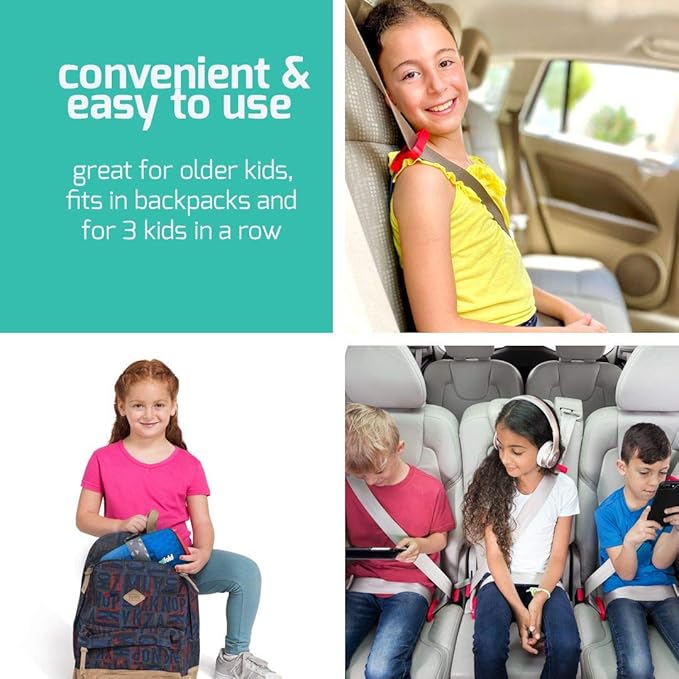 New Mifold Comfort Grab-and-go Car Backless Booster Seat-Compact and Portable for Every Day, Carpooling, Travel, Ocean Blue