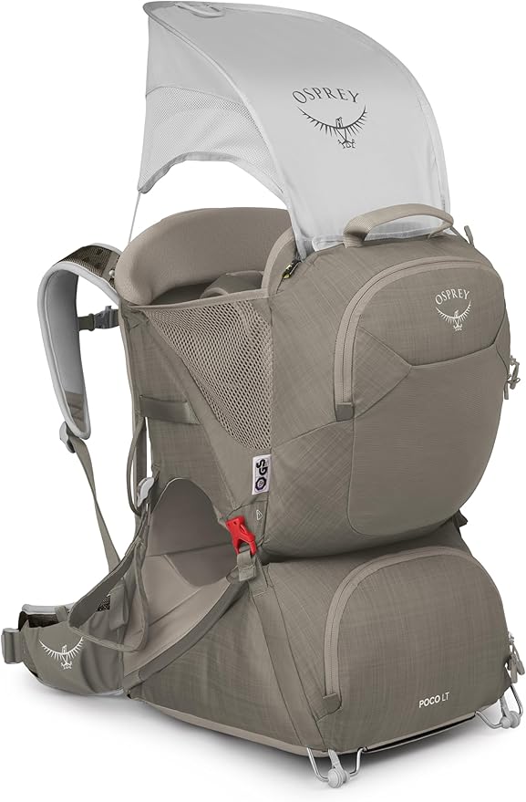 Osprey Poco LT Lightweight Child Carrier Backpack - Compact, Travel-Ready Kid Carrier with Sunshade and Adjustable Fit - Lightweight, Comfortable Hiking Carrier for Toddlers
