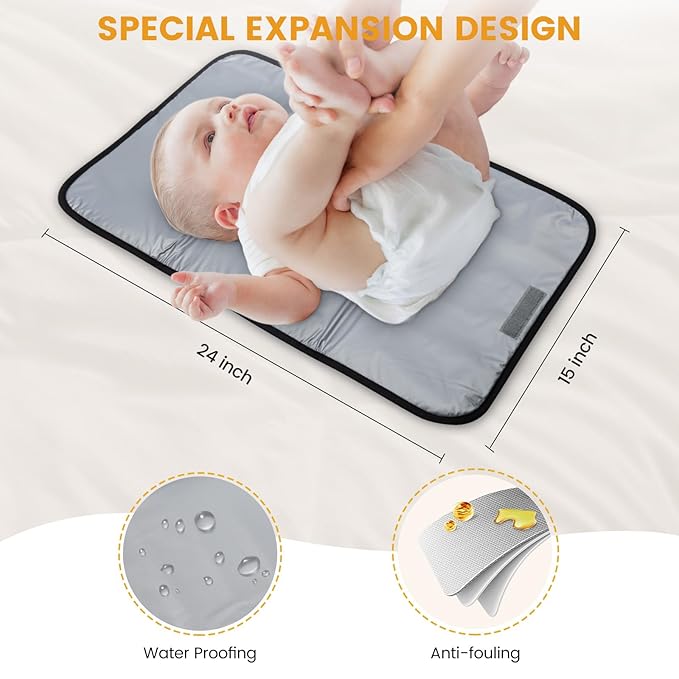 LOVEVOOK Diaper Bag Backpack with Insulated Pockets, Changing Pad, Pacifier Case, Anti-Theft Travel Backpack for Women