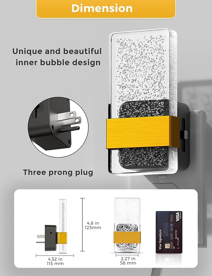 L LOHAS LED Night Light, Bathroom Night Lights Plug Into Wall with Dusk-to-Dawn Sensor, 0-100LM Dimmable Nightlight, Wall Sconce-Style Design Nightlights for Hallway,Stairway,Gift, 1 Pack