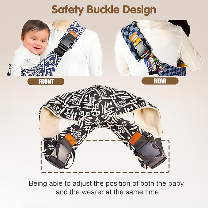 Baby Sling Carrier,Toddler Carrier, 2025 New Baby Sling,Portable and Lightweight Sling,Non-Slip Hip Seat Carrying 10-30lbs(Heart)