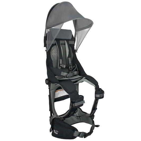 WIPHA Hiking Backpack Carrier, Lightweight Toddler Shoulder Carrier with Sun Shade, Saddle Toddler Backpack for Kids 6 Months to 4 Years Old