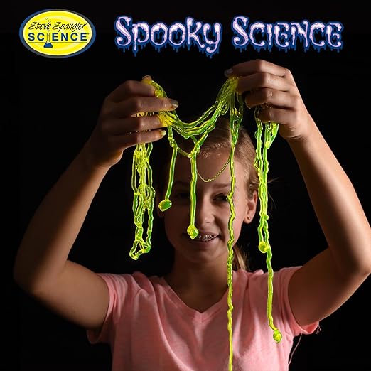 Steve Spangler Science String Slime Deluxe Kit, Includes Pink, Blue, Yellow & Clear (3.4 oz. Each) – DIY Slime Science Experiment Kit for Kids, Learn/Teach Science of Polymers, Exciting STEM Activity