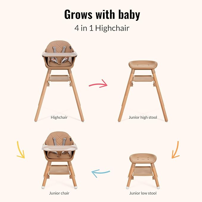 Dream On Me NibbleNest 3-in-1 Highchair