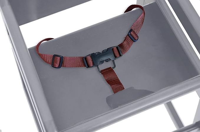 Wooden High Chair for Baby & Toddler – Restaurant-Style Stackable HighChair with Commercial Grade Solid Wood for Dining Table & Kitchen – Compact & Portable Design for Home & Restaurant Use - Gray