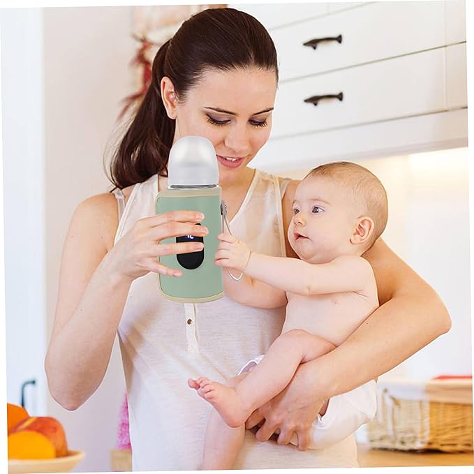 Portable Bottle Warmer Portable Bottle Warmer 18w Quick Heating Baby Temperature Adjustable USB Baby Heater for Home Family Green
