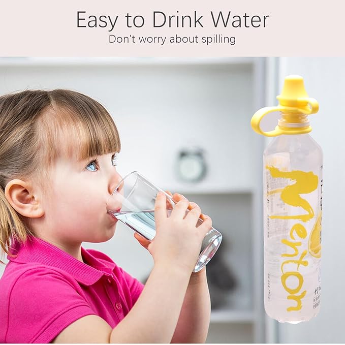 Silicone Spill-Proof Water Bottle Spout, Standard 28mm Water Bottle Cap, 4-pcs