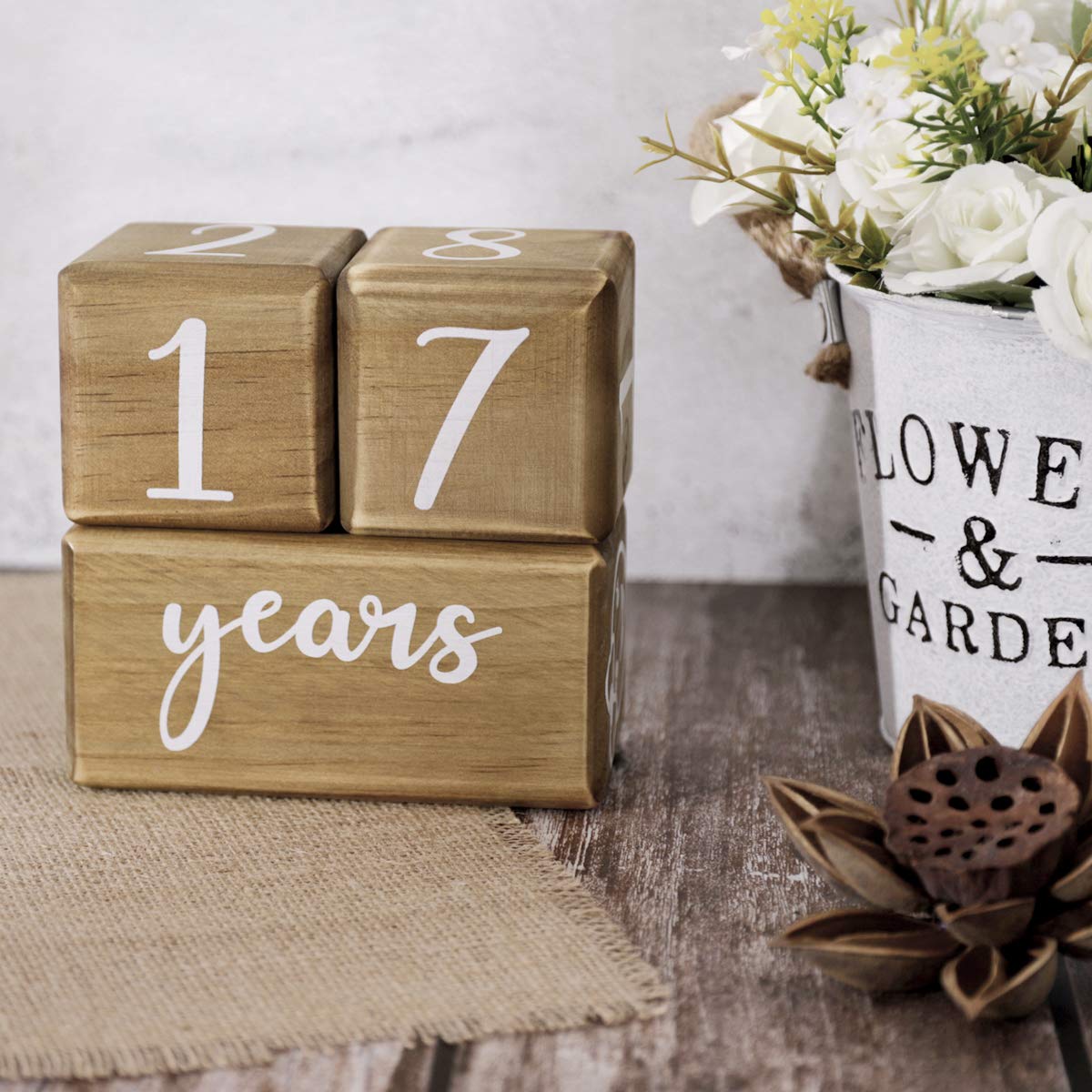 Baby Monthly Milestone Blocks for Boy or Girl, Milestones Age Photo Block Set for Baby Shower, Pregnancy Countdown, 7 Pcs