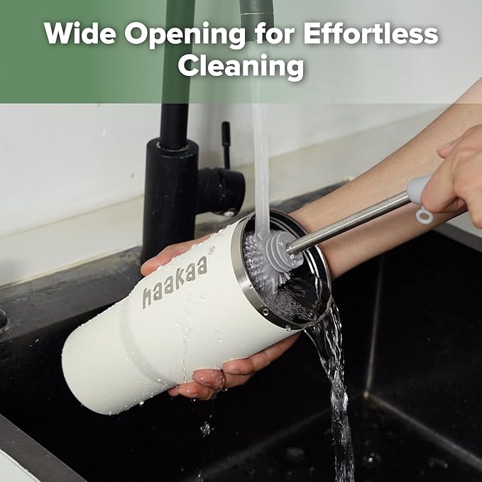 haakaa Portable Breastmilk Cooler 30oz/900ml, Up to 20 Hours of On-The-go Cooling, Larger Capacity Breast Milk Chiller with a 300ml Inner Breastmilk Storage Bottle & Leakproof Lid with Straw & Sip