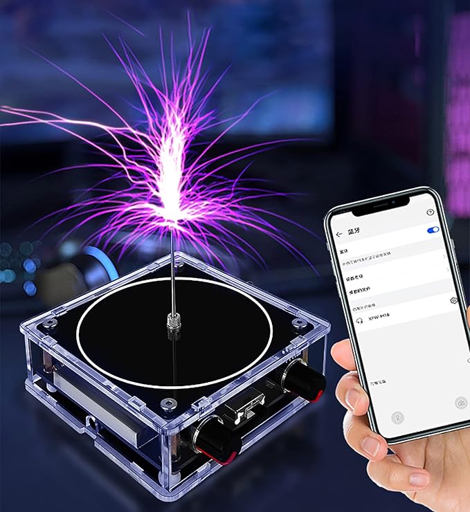 Music Tesla Coil Touchable Artificial Lightning Arc Plasma Loudspeaker Desktop Toy Electric Power Transmission Science Teaching Experiment Model