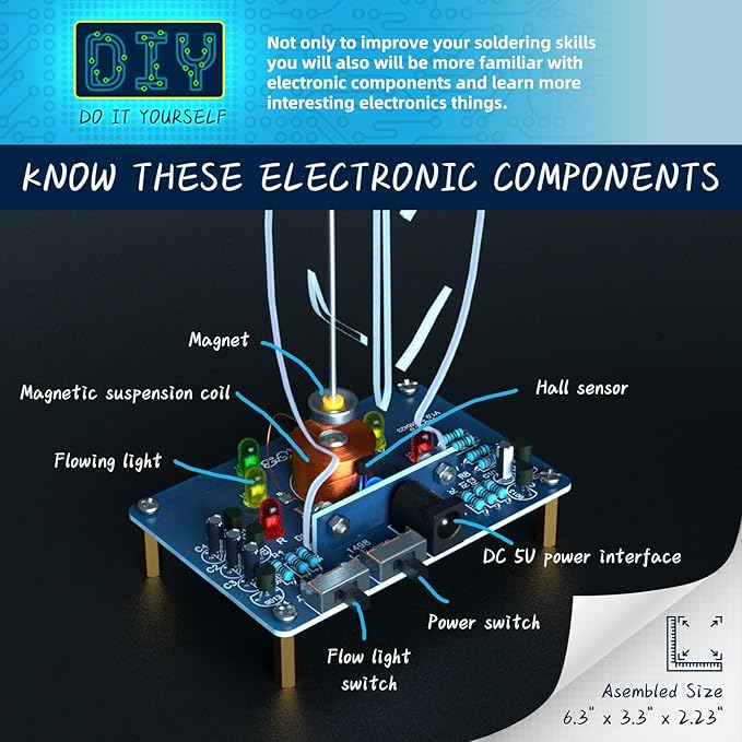 DIY Solder Electro-Magnetic Swing kit,DIY Soldering Projects Soldering Practice Kit DIY Radio Kit for Learning Teaching STEM Education Ideal Gift for Family and Friends