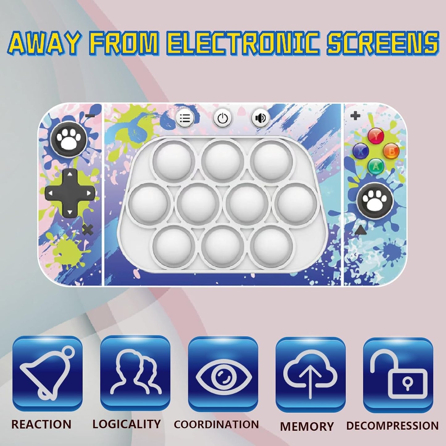 Creative Stress Relief Toys, Decompression Breakthrough Puzzle Pop Button Gopher Game Machine, Novelty Fidget Toys Party Favor Gifts for Kids Adults, Toy for 3+ Year Old (Camo)