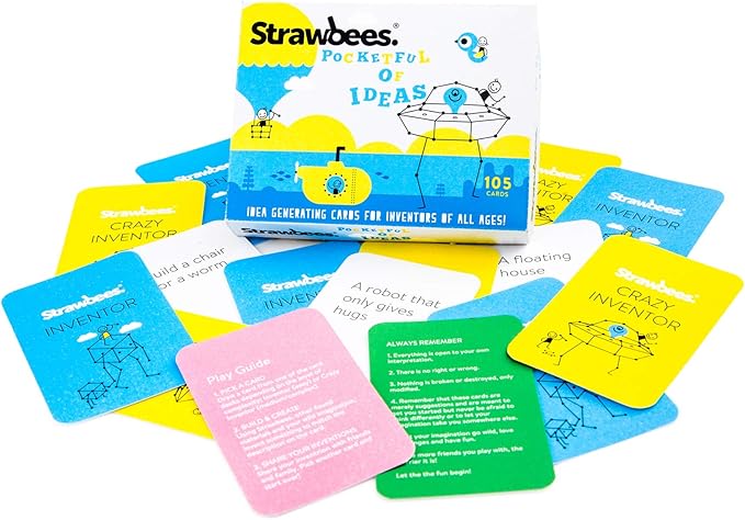Strawbees Imagination Kit STEM Building Set, 400 Pieces and 105 Challenge Cards