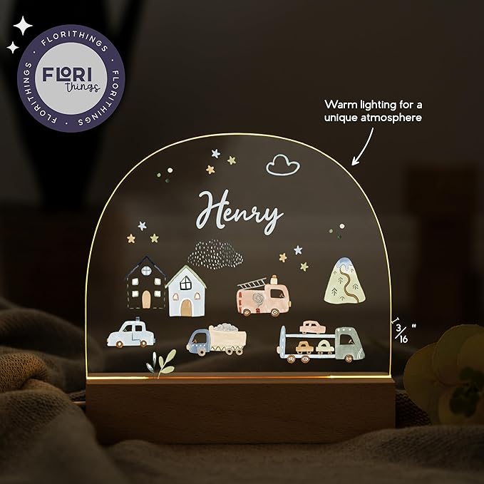 Personalized Baby Girl Gifts Newborn Unique/Baby Accessories for Toddler/Newborn Boy Gifts/Customized Night Light with Name