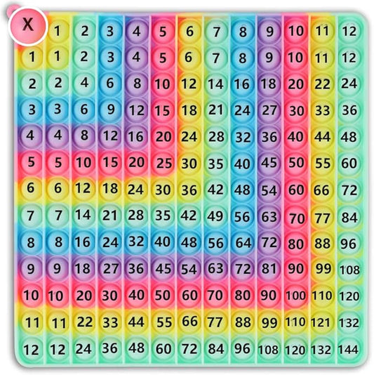 Multiplication Game Table Division Flash Cards 3rd Grade pop-up Fidget Math Toy, Create Various Math Learning Toy Times Table Number Blocks (Multiplication and Addition Tables)