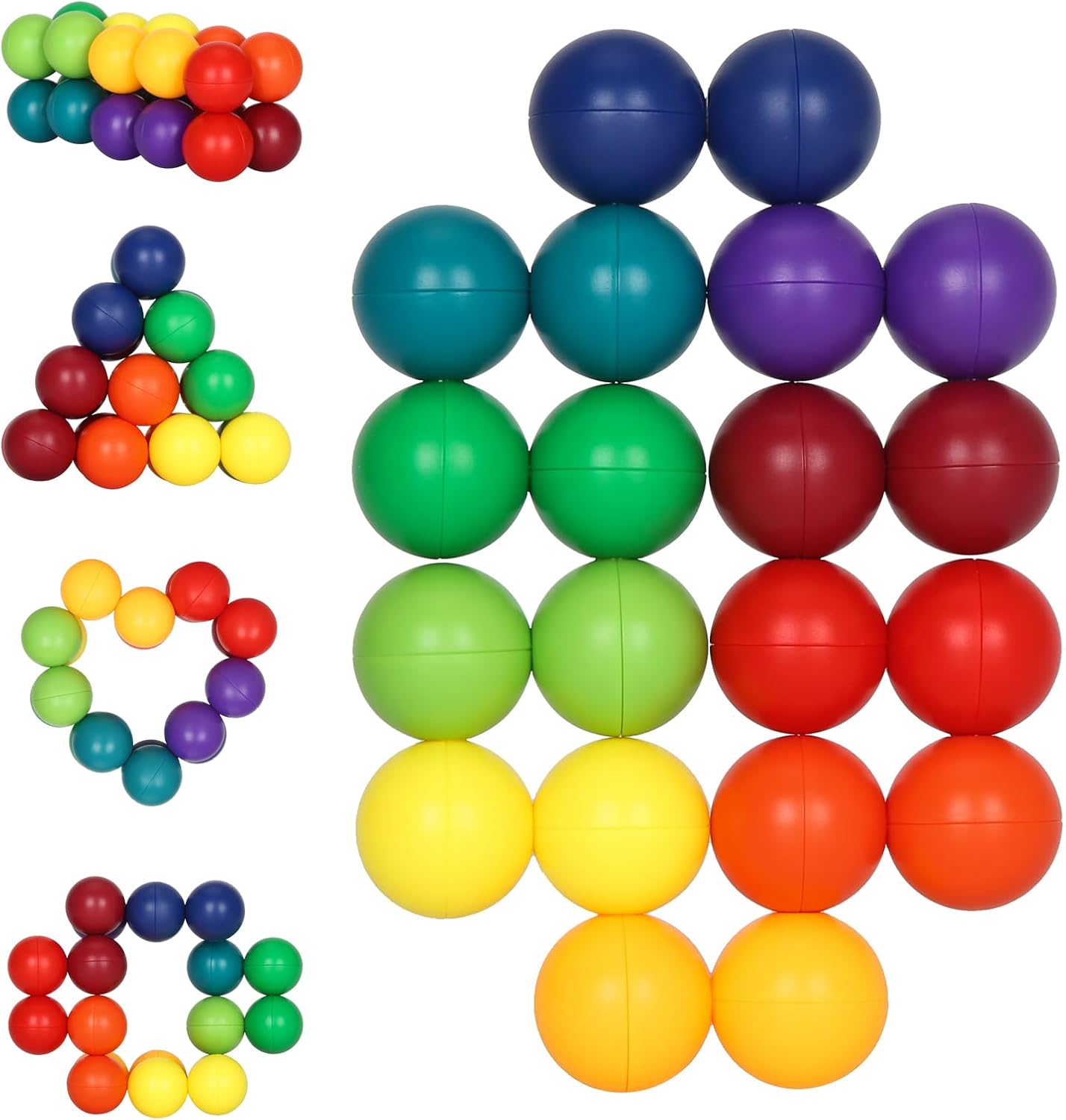 2PCS, Autistic Calm Down Fidget Sensory Ball Toys Small Cool Autism Stress Relief Anxiety Toys Calming Corner Item Gift for Boy Girl 3-12 Year Old Age