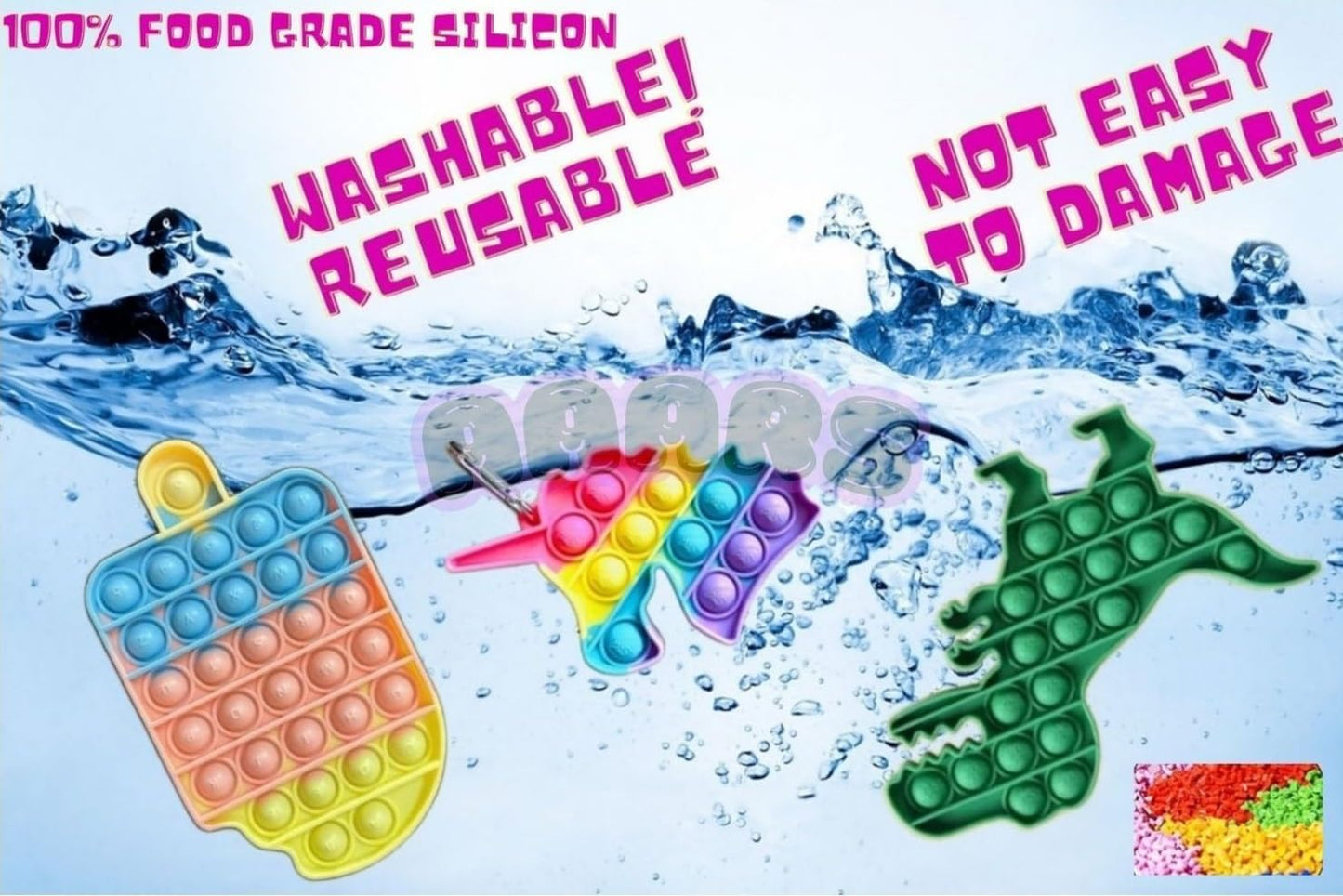 Fidget Toys Box (Set of 72), Perfect sensory toys for kids 5-7 including fidget spinner and fidget ring, durable Autism sensory toys and Summer fidget pack, fidget toys for teens, Figette Toys Pack