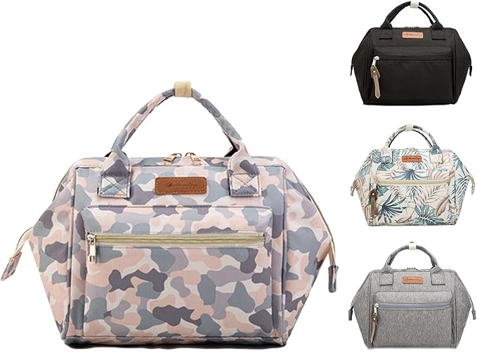 Small Diaper Bag-Mini Diaper Bag Backpack Crossbody Baby Diaper Tote Bag with Insulated Pocket(camouflage)