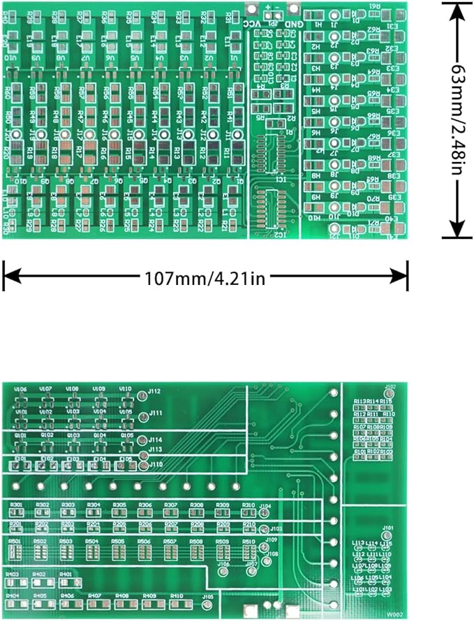 Soldering Practice Kit DIY Two-sided SMT 3-row White Red LED SMD Circuit Kit Learn Soldering Kit For Beginners