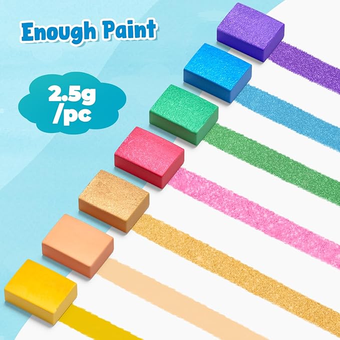 JoyCat Paint with Water Coloring Books for Toddlers, Watercolor Painting Sets for Kids Ages 3-5 4-8, Arts and Crafts Drawing Activities Toy Birthday Gift for Boys Girls (Sea Animals)