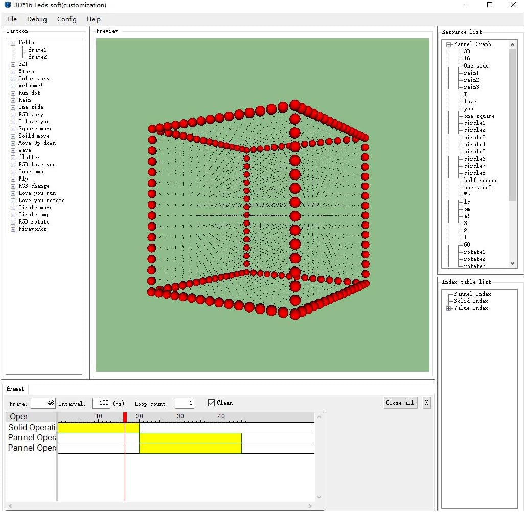 Mini 3D Led Cube DIY Electronics Kit Soldering Project Kit (3D16MINI-MULTI4-KIT)