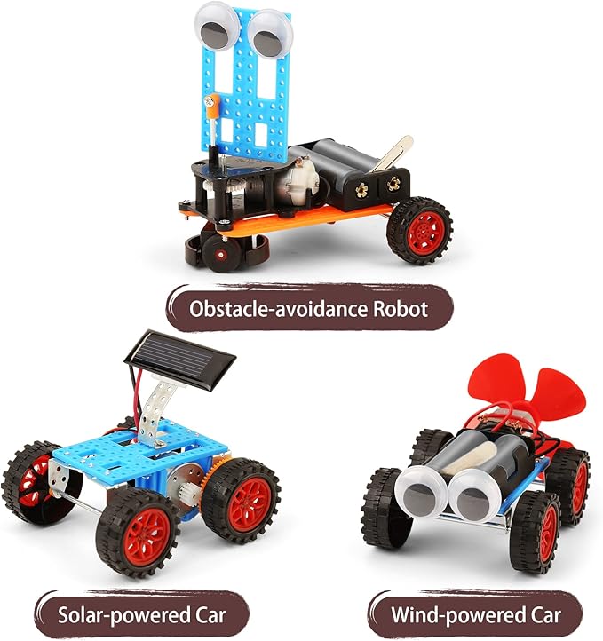 STEM Science Kits for Kids 5-7 8-12, Robotics Robot Building Car Kit STEM Toys for Boys Robots Craft 5-8 6-8, Science Activities Experiment Engineering Project Electronics 5 6 7 8 Year Old Boy Gifts