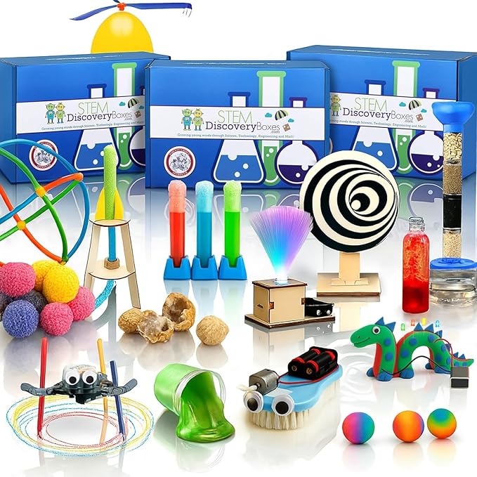 3-Month Subscription | 3 Science Kits, 9 Hands-On STEM Projects | Educational Experiments & Activities for Kids Ages 7–12, Great Gift Idea