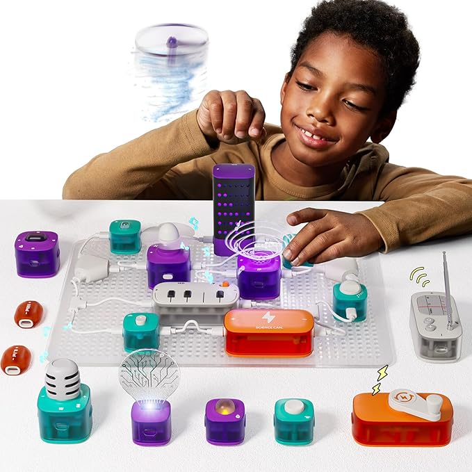 Science Can Circuits for Kids, Beginner Circuit Board Electronic Kit with 80 Experiments STEM Toys for Boys and Girls, Educational Toys Science Kits for Kids Age 8 9 10 Years Old