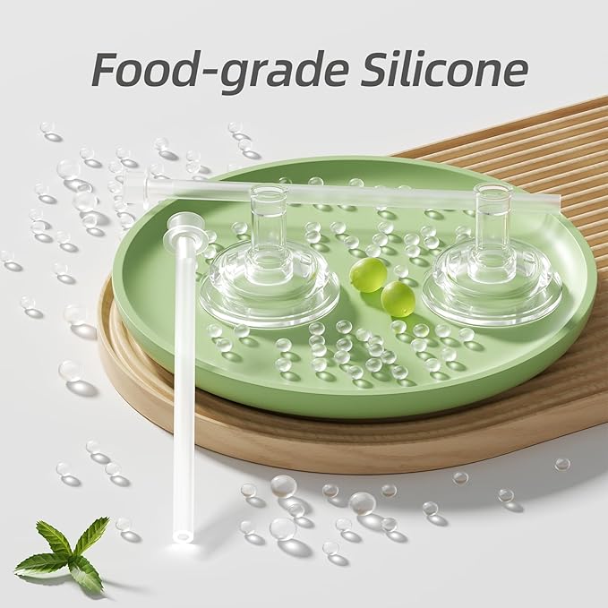 Piifur Sippy Cups for Toddlers 1-3 No Spill Straw with Handle Water Bottle 2 Pack 10 Ounce