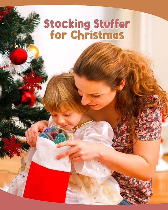 Fidget Toys Adults Sensory Stone: 24 Pack Texture Worry Stone for Kids Calming - Sensory Autism Toys for Anxiety Relief - Quiet Small Fidgets for Classroom Prizes