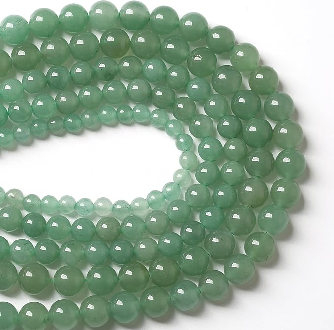 10MM 38PCS Natural Stone Green Aventurine Gemstone Loose Beads for Jewelry Making DIY Bracelet 1 Strand