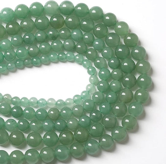 10MM 38PCS Natural Stone Green Aventurine Gemstone Loose Beads for Jewelry Making DIY Bracelet 1 Strand