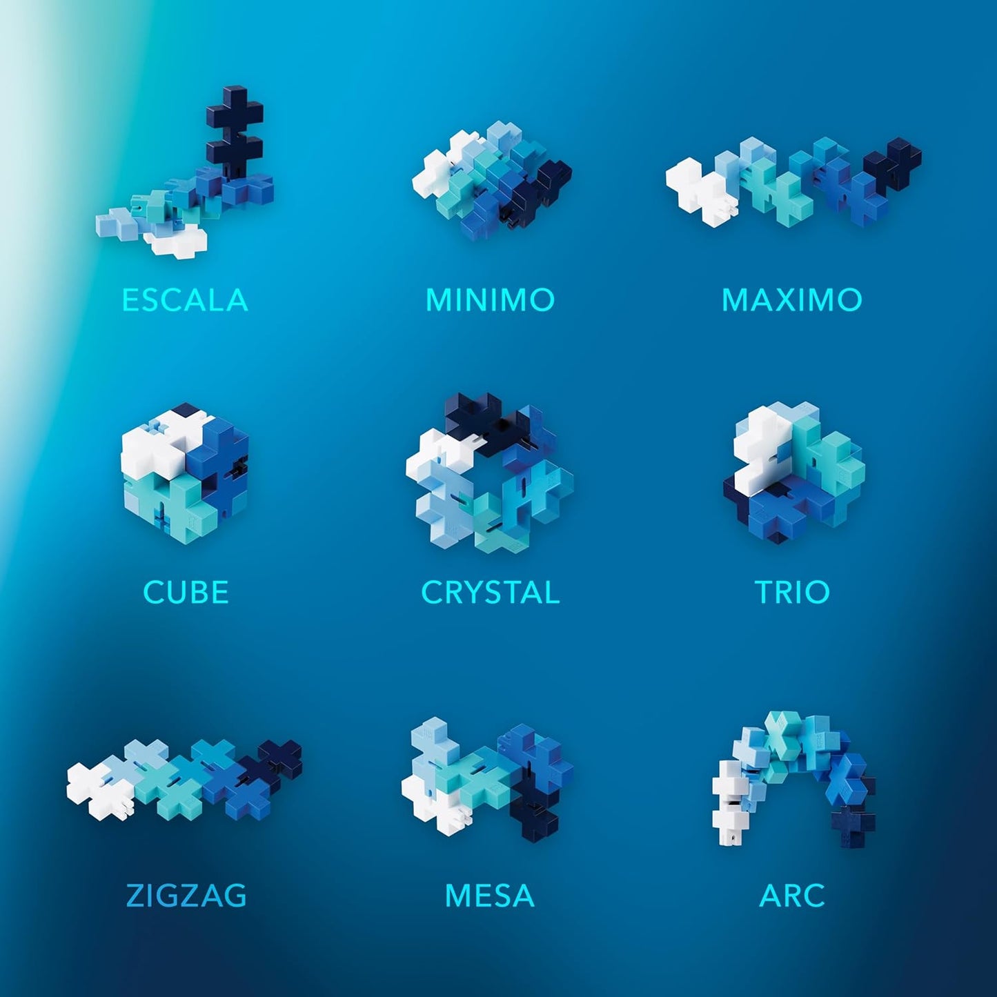 PLUS PLUS - HEXEL Waterfall - Fidget Sensory Puzzle Toy - Travel Friendly, Quiet Stress and Anxiety Relief for Kids/Adults