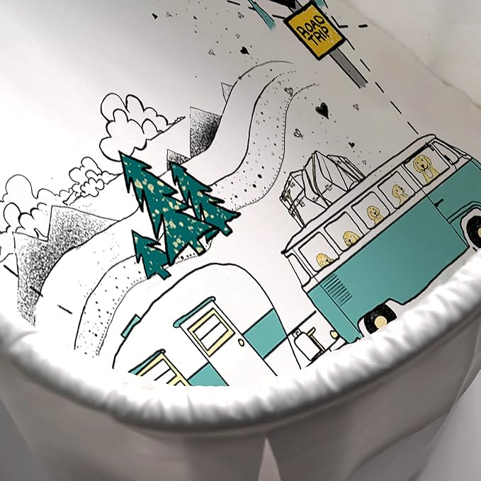 JumpOff Jo - Hypoallergenic Fitted Bassinet Sheet for Baby Boys & Girls - Rectangular, Hourglass & Oval Crib Compatible, Soft, Breathable, Machine Washable - Travel Road Trip