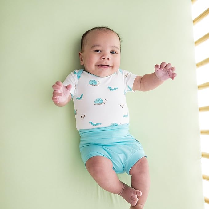 Kyte Baby Soft Crib Sheet - Standard Fitted Crib Sheet Made with Rayon from Bamboo, Ultra-Gentle and Breathable (Pistachio)