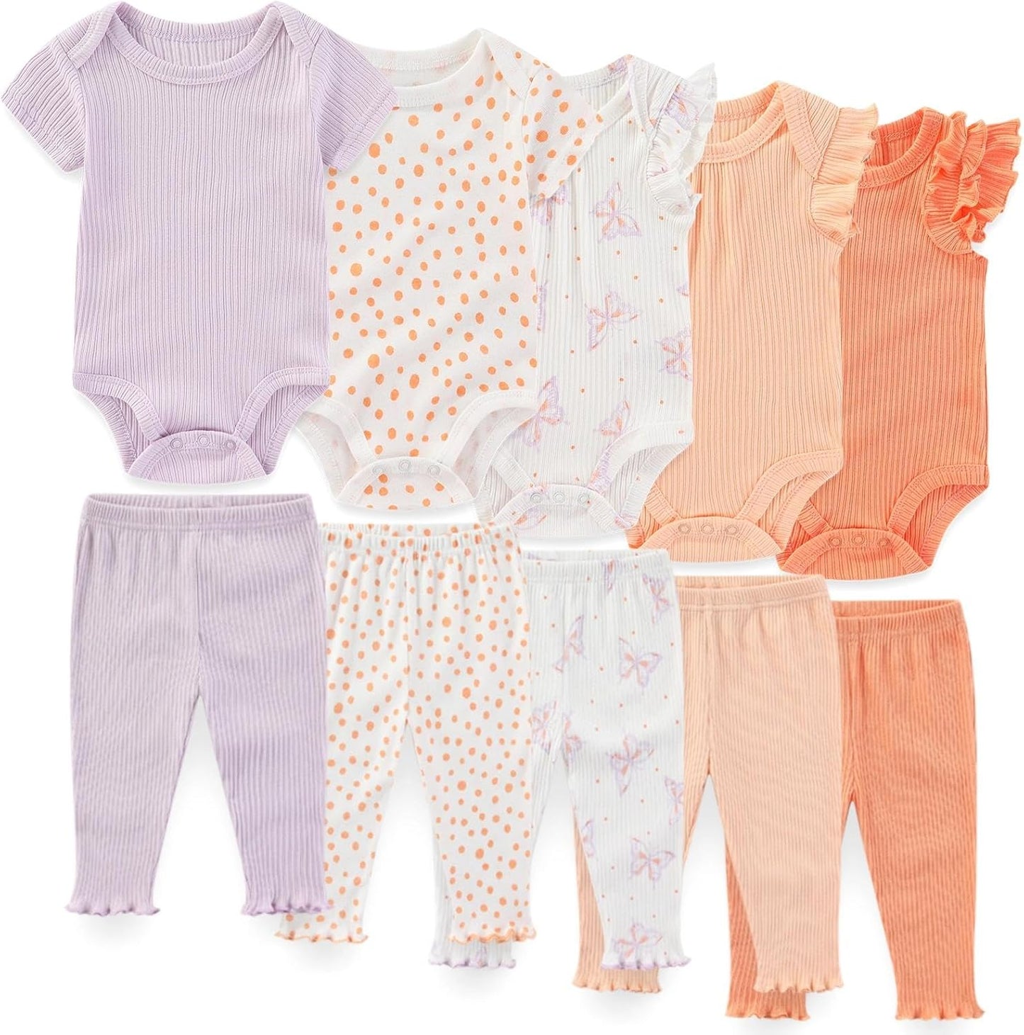 Unisex Baby Boy Girl Pants Sets 10 pack Cotton Casual New born Clothes Comfort Infant Outfit