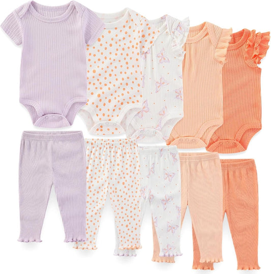 Unisex Baby Boy Girl Pants Sets 10 pack Cotton Casual New born Clothes Comfort Infant Outfit