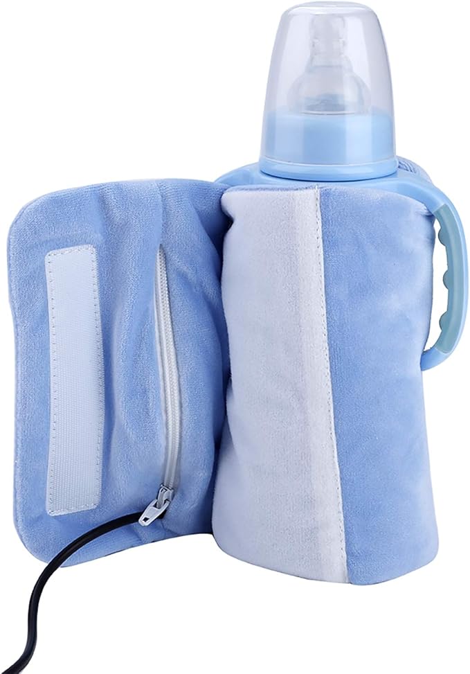 USB Milk Bottle Warm Heat Keeper Baby Milk, Water Warm Keeper Multifunction Coffee Tea Mug Beverage Warming Bag, JUST CAN Keep Warm, Won't Heat UP Cold Water to HOT(Blue)