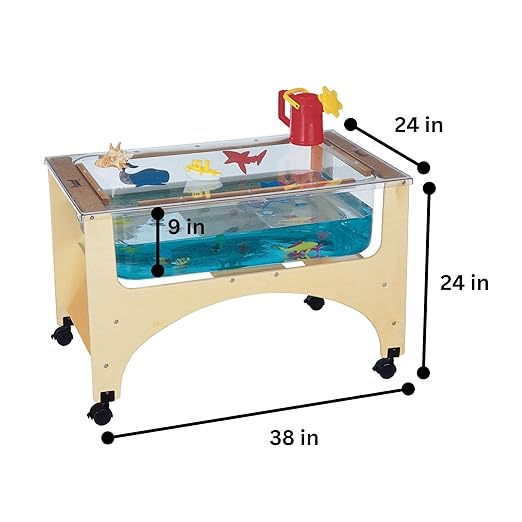 Jonti-Craft See-Thru Sensory Table, Childrens, Brown