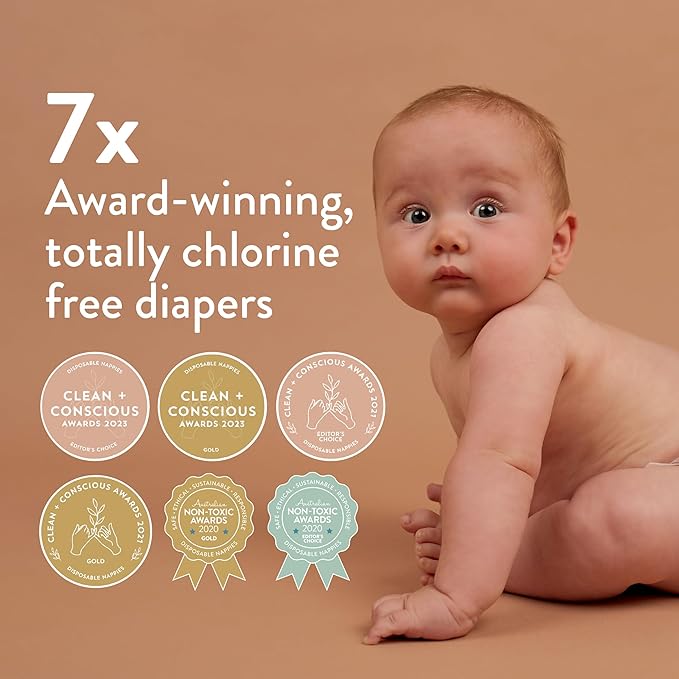 Joonya Baby Diapers, Size 5 XL (26-40 lb) - 6 Bags of 23 (138) - New Range - NonToxic, Eco-Friendly, Ultra Slim, Overnight Use - Made in Denmark