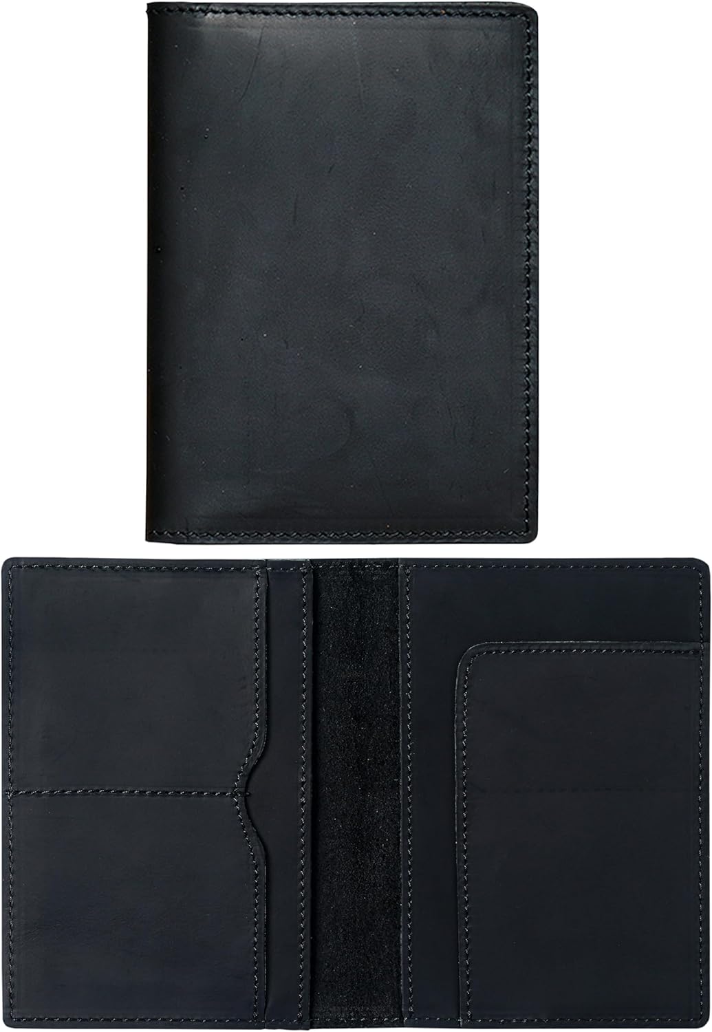 HIFA Leather Passport Holder, Handmade Passport Cover with Card and Ticket Slot - Genuine Leather, Elegant Design, Easy Access - Passport Case, Passport Wallet, Passport Holder